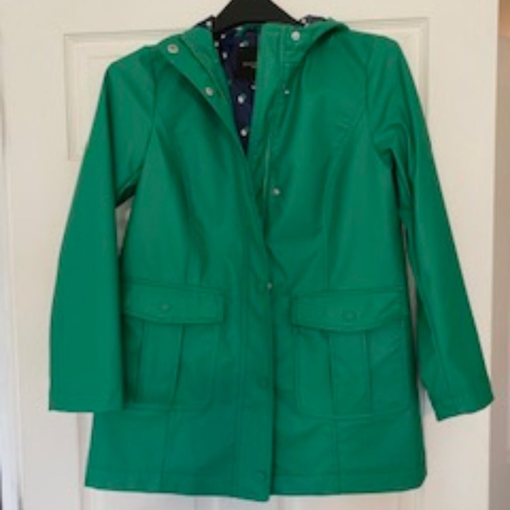 Talbots Petite size 2 Lined Rain Slicker Coat